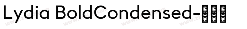 Lydia BoldCondensed字体转换